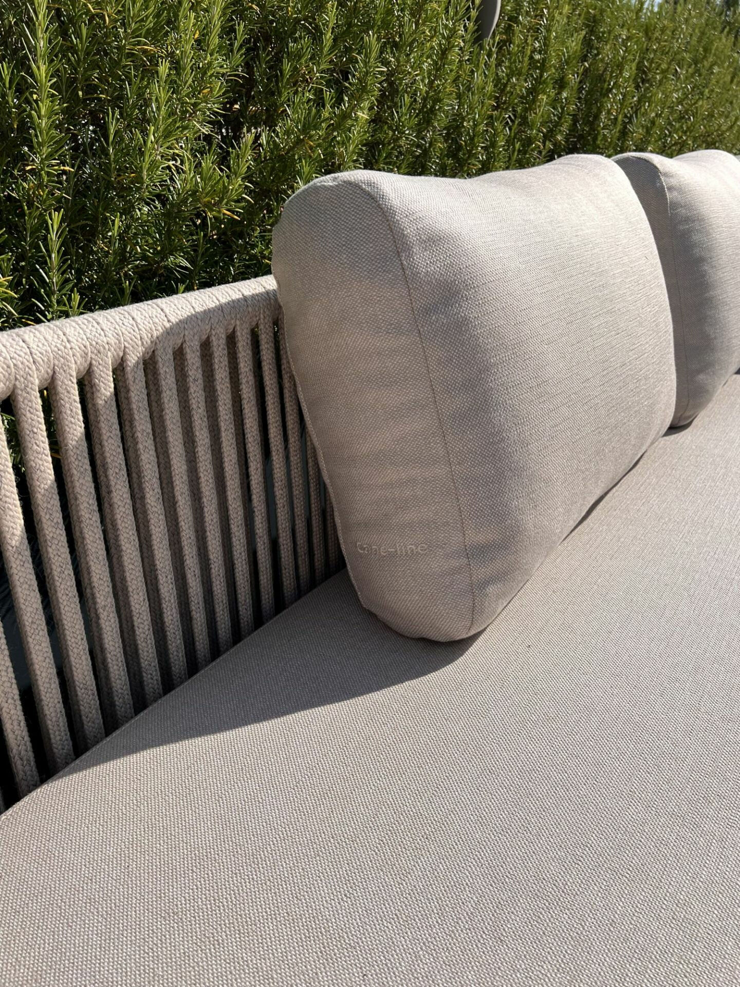 Cane Line - Sofa Moments Stoff Cane Line AirTouch Sand Beige Rahmen Cane Line Rope Sand Beige - 3