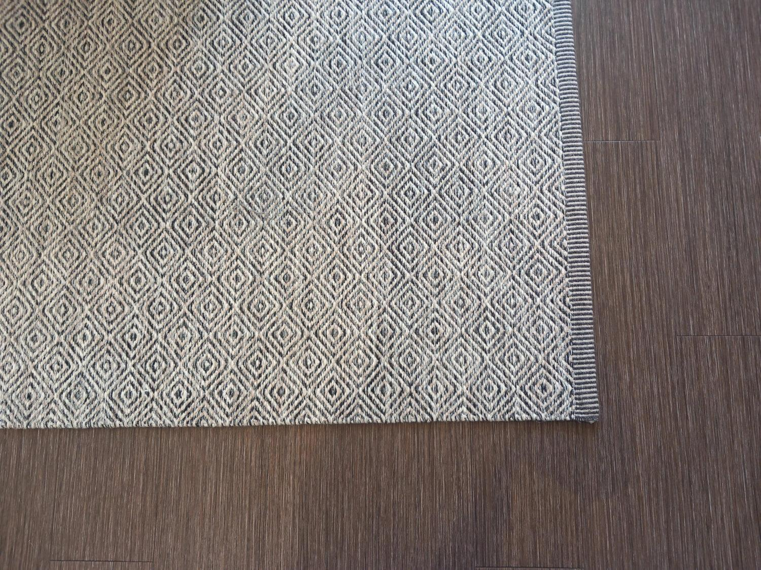 Kasthall - Teppich 350x250 Goose Eye Icon Wolle 909 Soho 580 Schwarz Weiß - 3