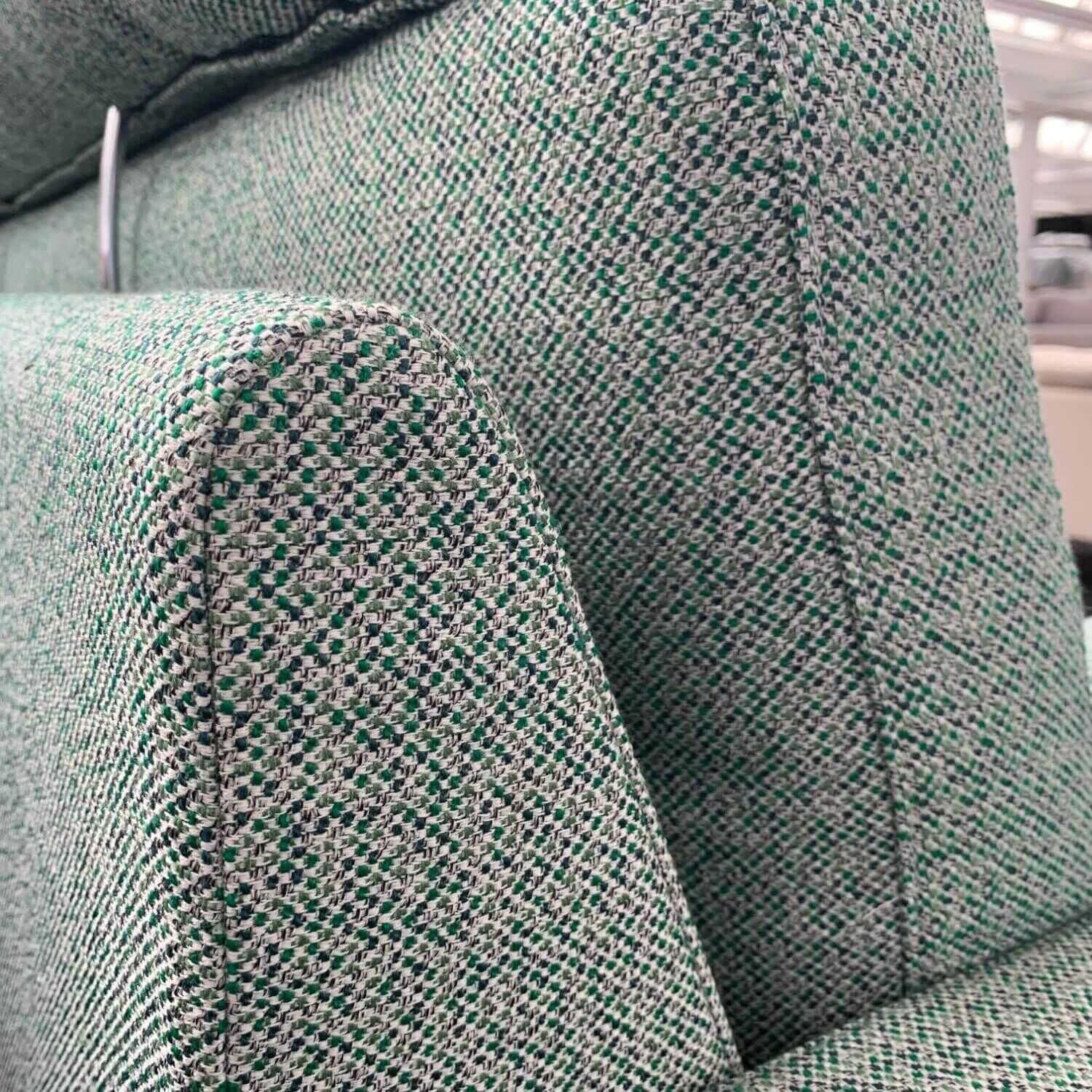Sofa Conseta Stoff 11023 Jade Metall Chrom