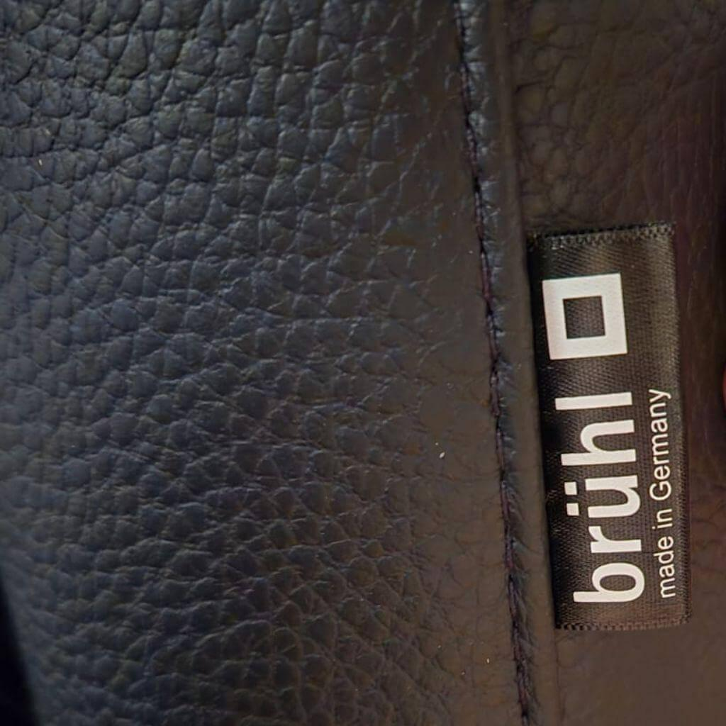 Brühl - Sofa Roro Small Classic Leder 5423 Unit Schwarz Gestell Schwarz Pulverbeschichtet Inkl. Drehsitz (Second Life) - 5