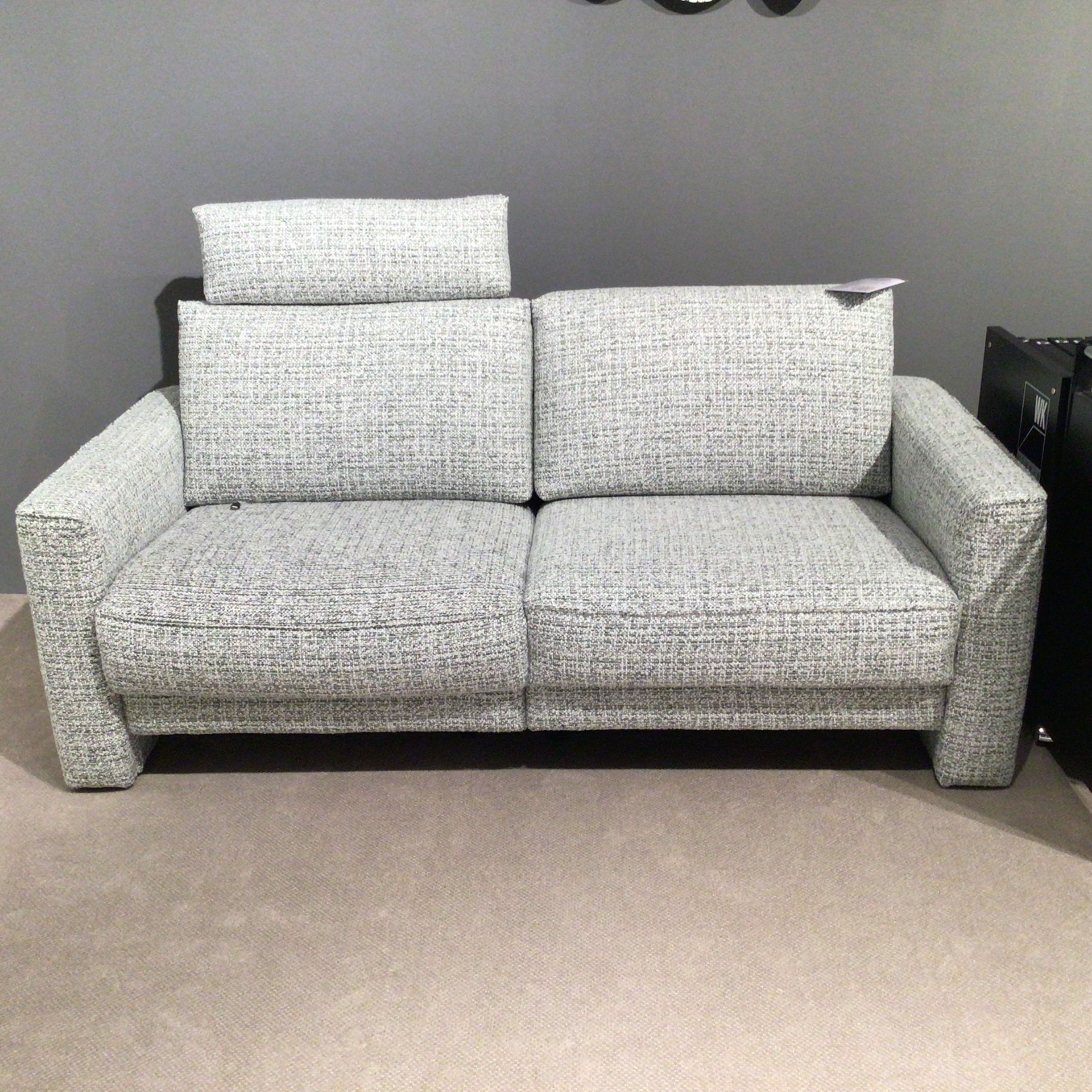 Sofa Variatione CC190 Stoff Textil WK-PG2 mit 2-motorischer Relaxfunktion