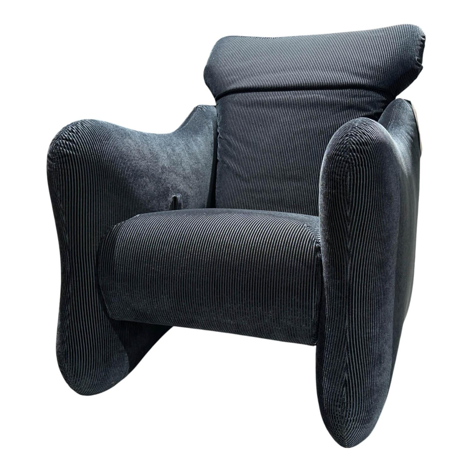 Brühl - Sessel Bongo Bay Stoff 4490 0069 Blau Neigungsverstellbar - 1