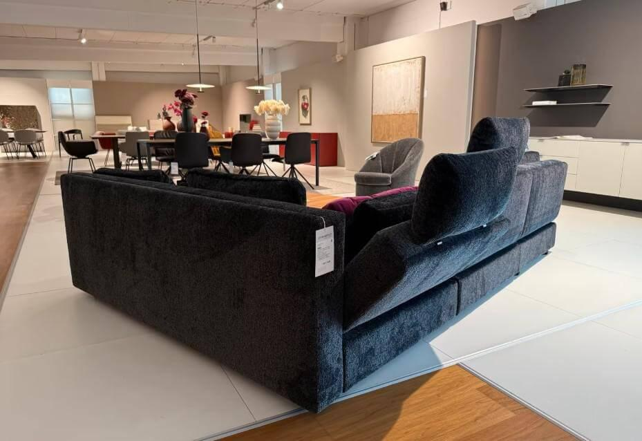 Brühl - Drehsofa Piano Large Stoff 4401 0098 mit Kissen und 2 Kopfstützen - 4