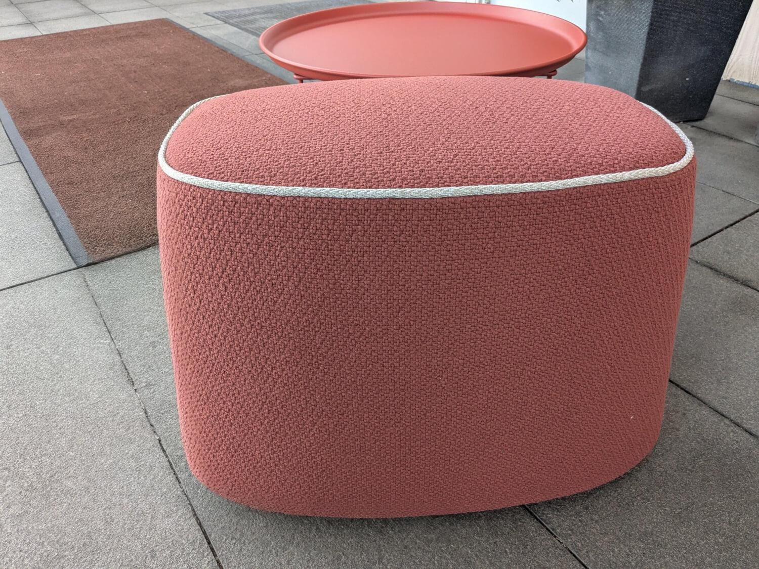 B&B Italia - Outdoor Hocker OF58P Frank Stoff Lusso Ziegel Rot - 4