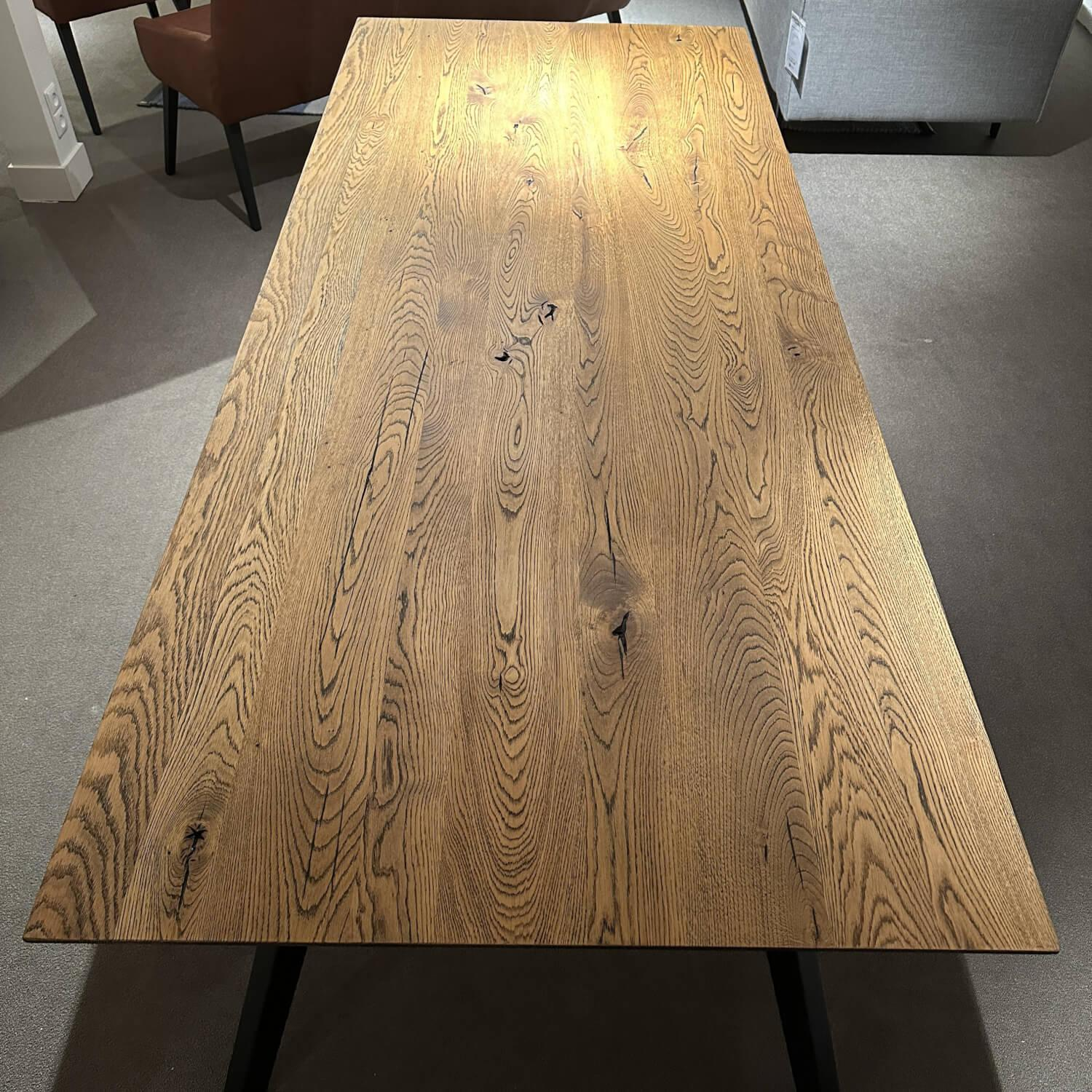 Nouvion - Esstisch Nouvio Platte Eiche 631 Füße Holz Schwarz - 6
