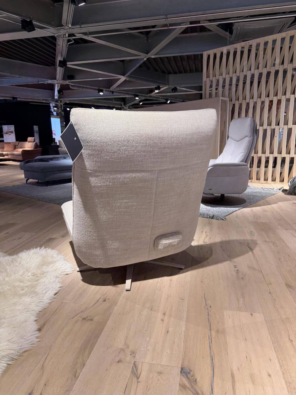 himolla - Relaxsessel Nova Stoff 20 Labomba Carrara Beige Sternfuß Metall Beige Inklusive Elektrische Verstellung Mit Akku - 3