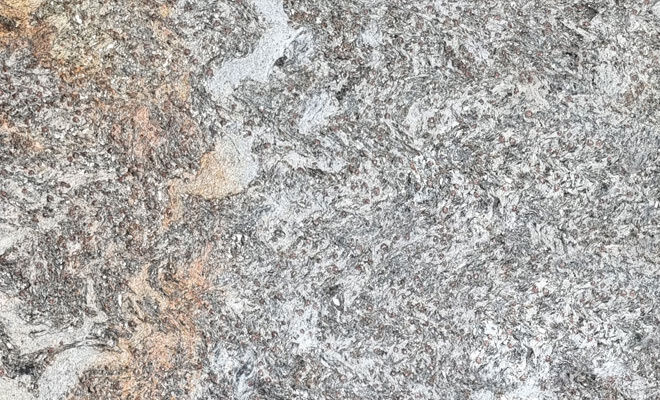 Janua - Esstisch S 600 Platte Stein Alps Glitter Grau Gestell V2A Edelstahl Tiefschwarz Schwarz Pulverbeschichtet - 3