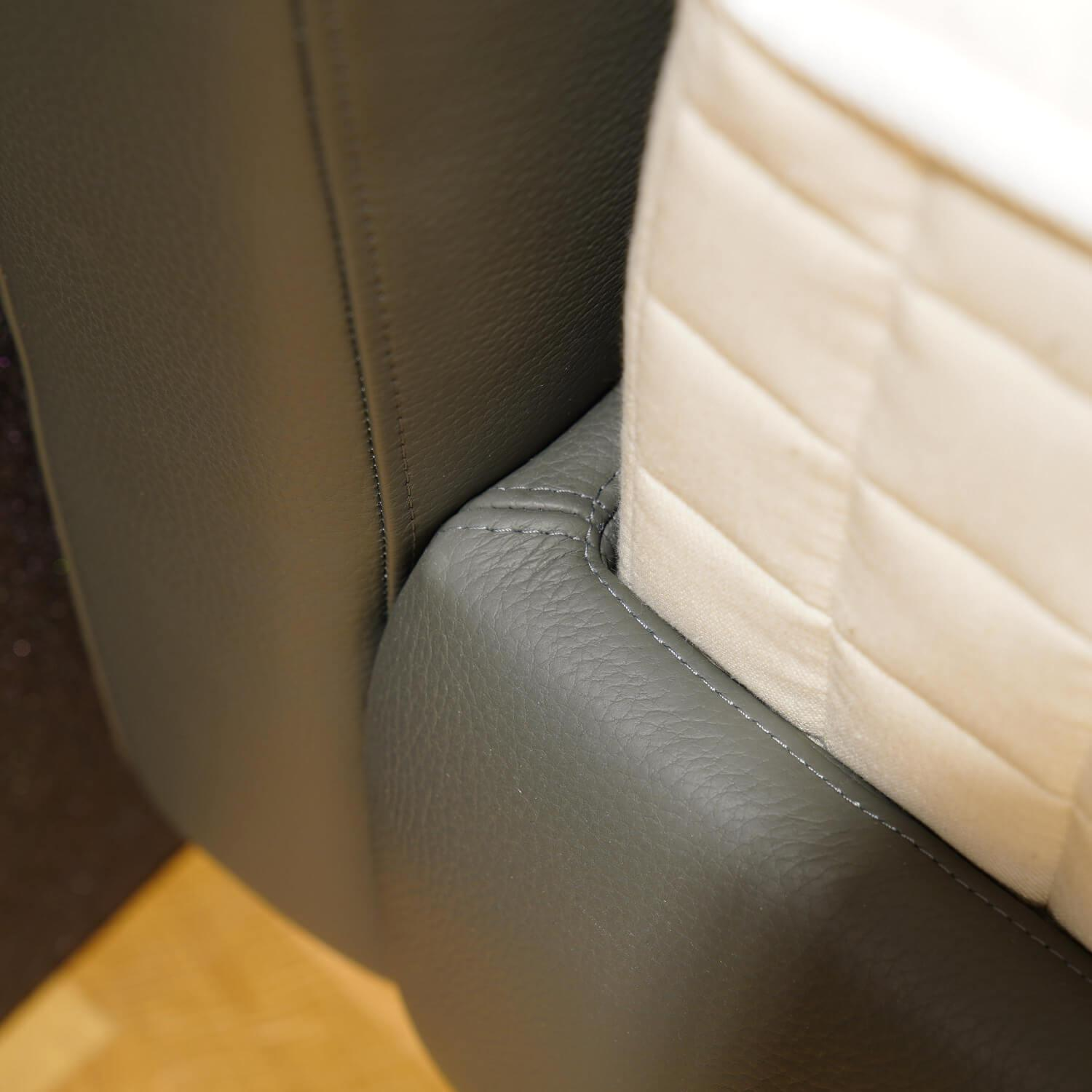 Bett Plaisir Bezug Bezug Leder Comfort Graphite Metallbügel Schwarz Matt Inklusive 2 Einlegesysteme Und 2 Matratzen
