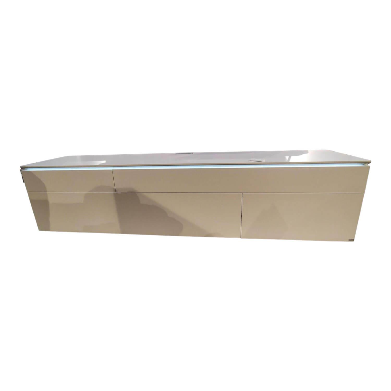 Gallery M - Lowboard Merano 3651 Lack Sahara Inklusive Beleuchtung Mit Fernbedienung - 1