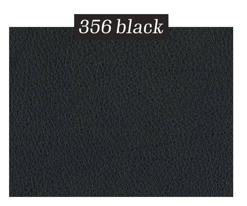 KFF - 4er Set Stuhl Gaia Sitzfläche Leder Rawhide 356 Schwarz Rücken Stoff Picasso 5363 Gold Braun 4 Fuß Rundrohrgestell Metall Schwarz - 3