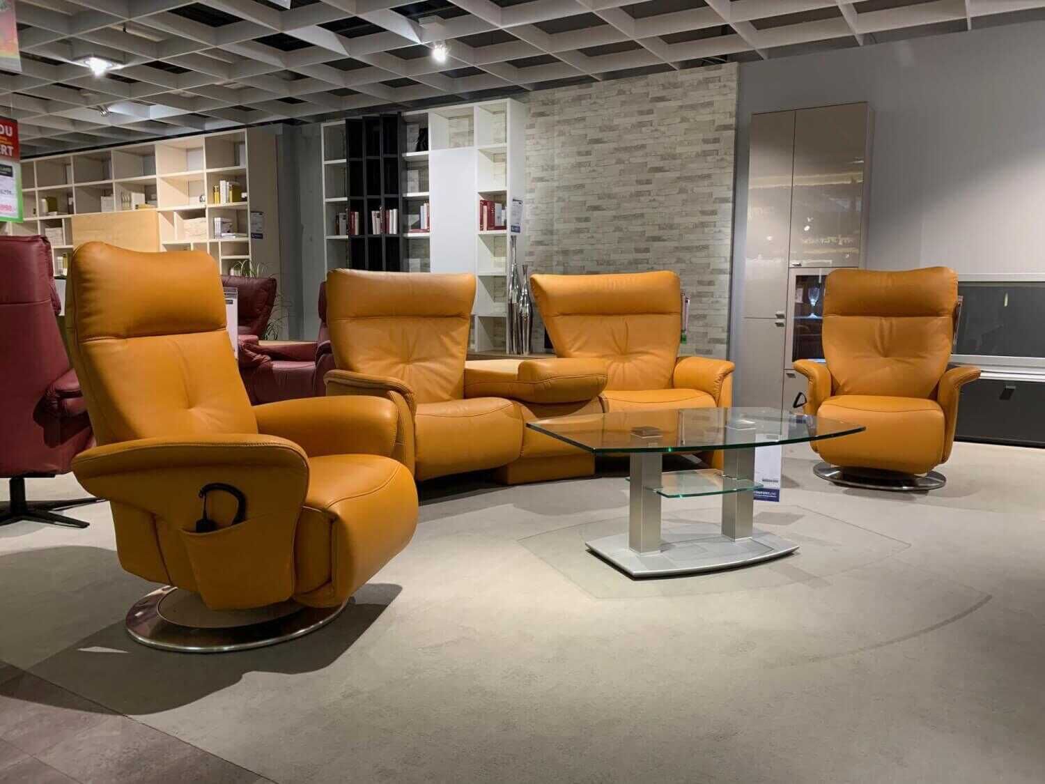 himolla-garnitur-comfortmaster-trapez-sofa-4525-2-sessel-7503-leder-24-longru-safran-b582c6fd87d3DQ850LxgKvSCE himolla - Garnitur Comfortmaster Trapez-Sofa 4525 2 Sessel 7503 Leder 24 Longru Safran - 2