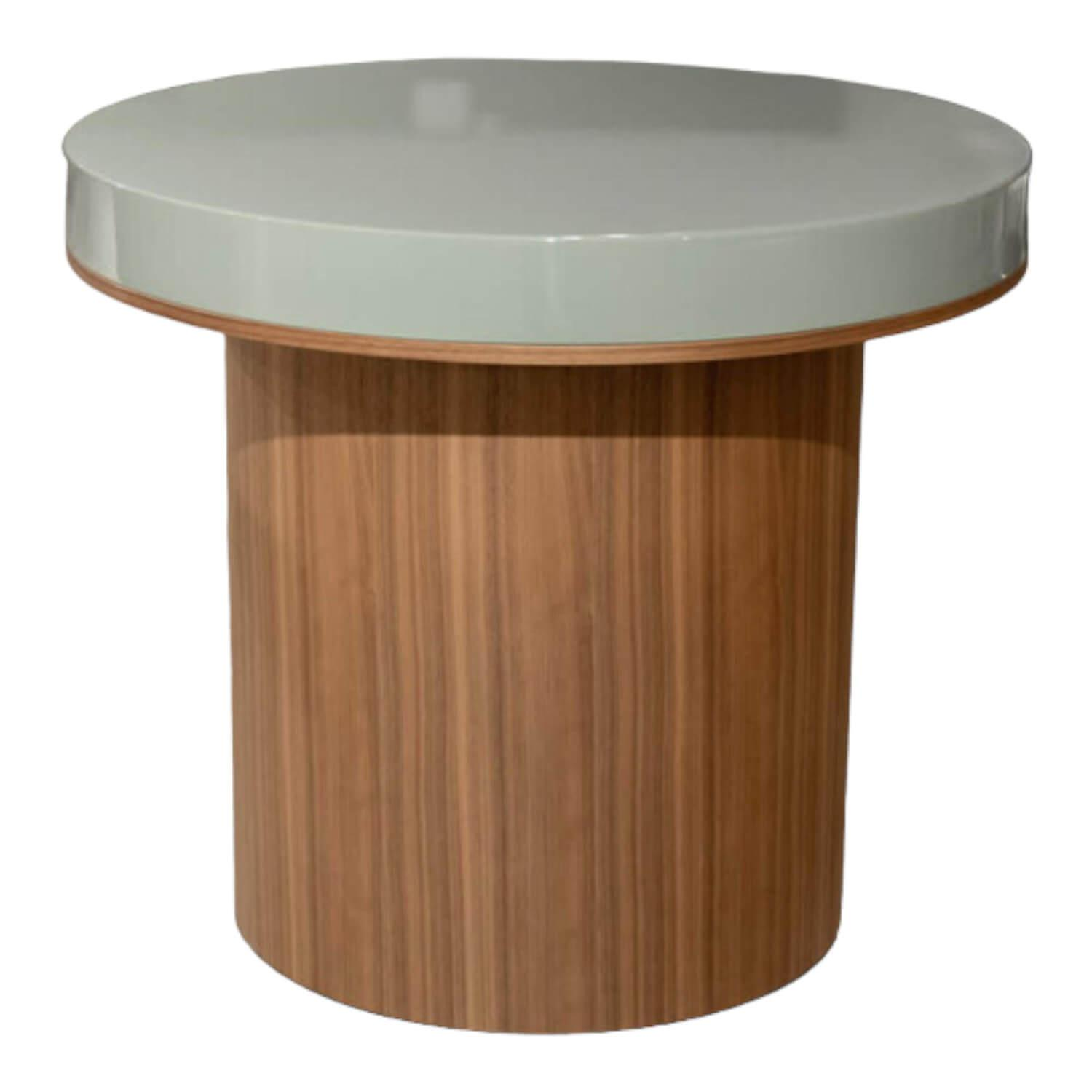 Cassina - Beistelltisch Dress Up Platte Grün Lackiert LP-Verde Salvia Basis Nussbaum - 1