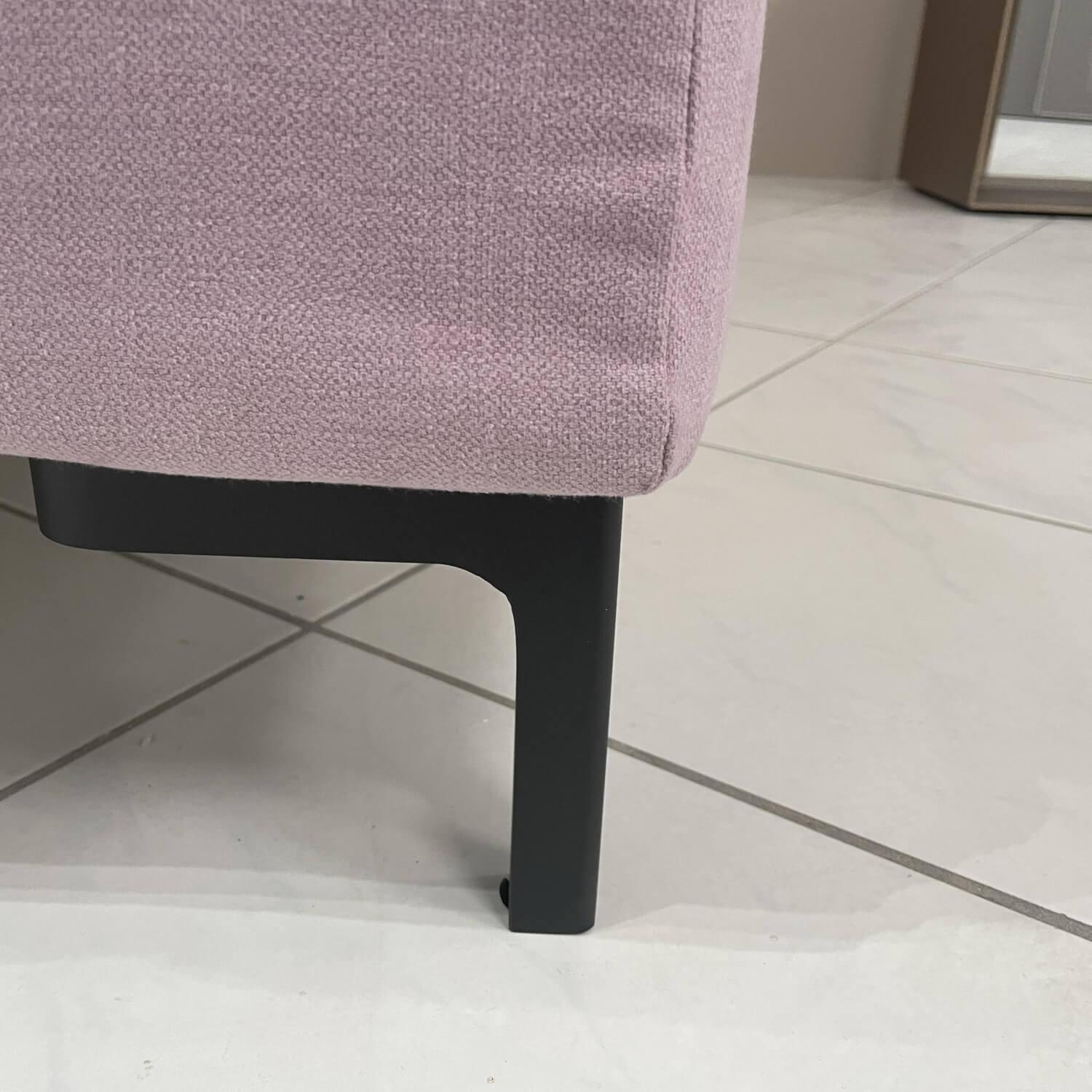 Treca Interiors - Boxspringbett Moon Ausführung Stoff Hot Madison Fuß Coletta Schwarz mit Kopfteil Matratze Imperial Untermatratze Omega Spring mit Topper - 6