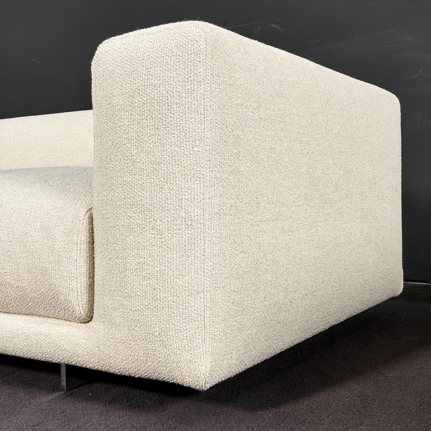 COR - Sofa Moss Bezug Stoff 8207 Muschel Füße Verchromt Mit Kunststoffgleitern - 13