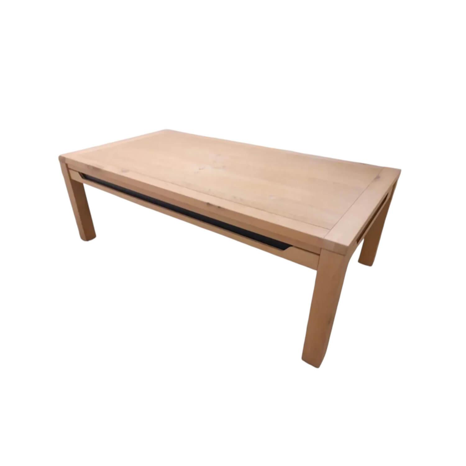 Decker - Couchtisch Ameno Wildeiche Bianco Geölt Mit Schubladen - 1