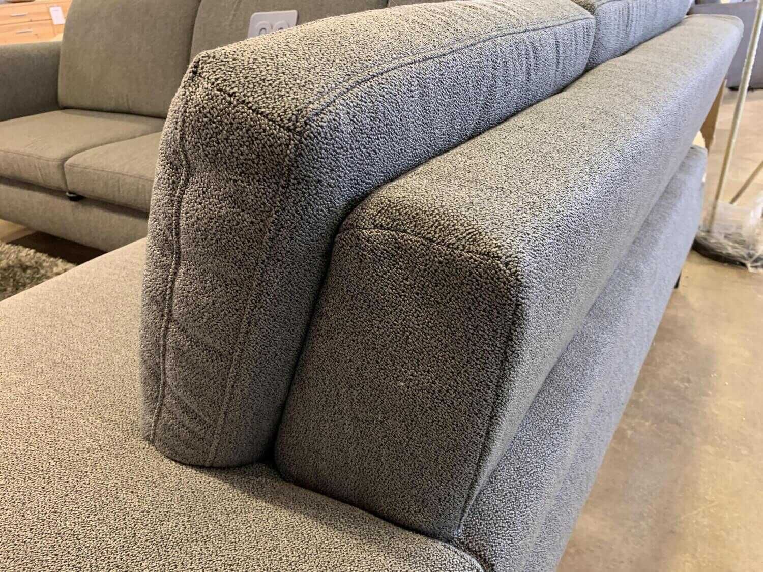 ADA - Ecksofa Domino 6383 Stoff 40 Grau RUK 9 - 7