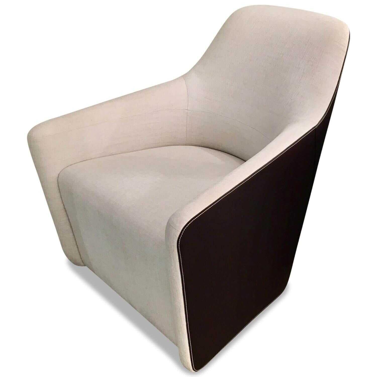 walter-knoll-sessel-foster-521-stoff-pearl-wei-C3-9F-mit-au-C3-9Fen-lederbezug-coffee-braun-a8b90de6d1ac5d511c343e40d Walter Knoll - Sessel Foster 521 Stoff Pearl Weiß mit Außen-Lederbezug Coffee Braun - 1