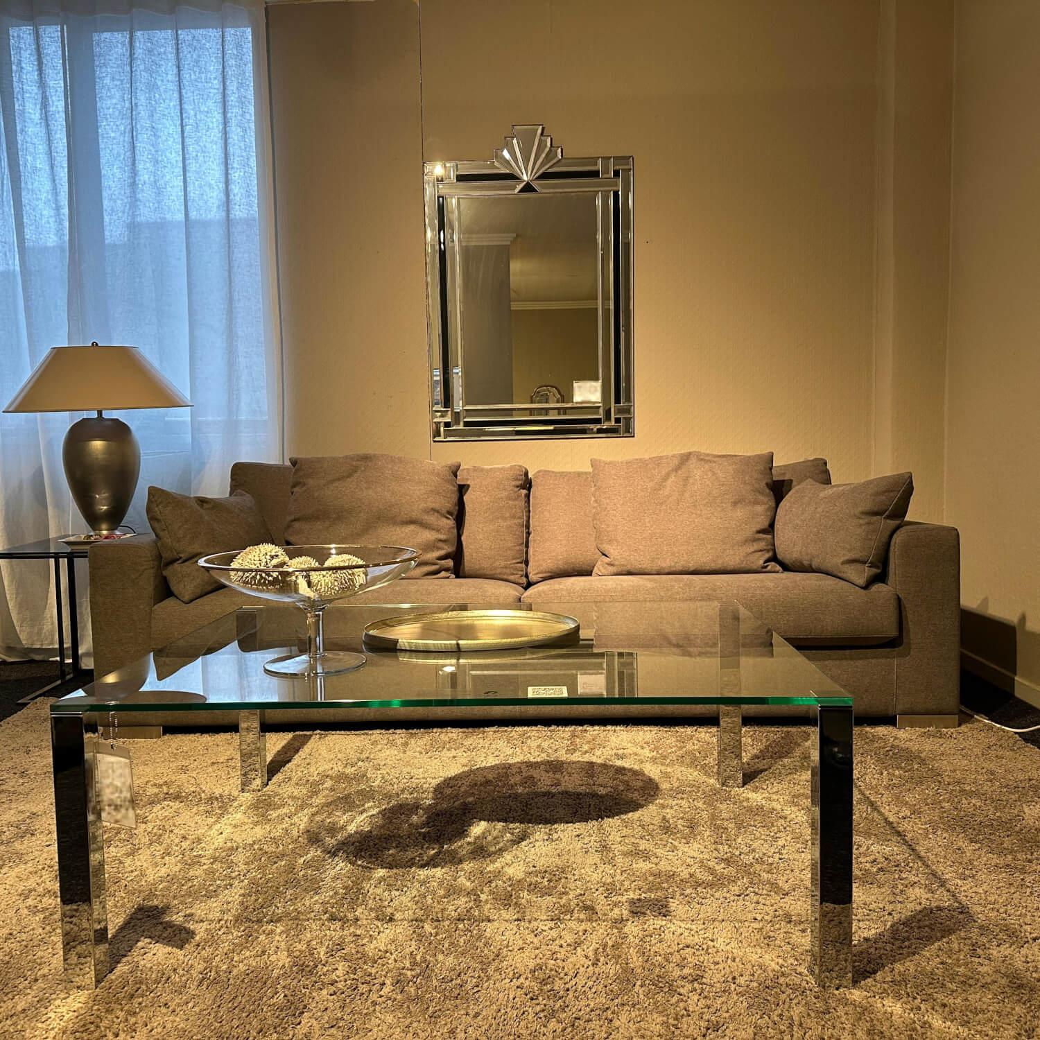 Bielefelder Werkstätten - Sofa Inspiration Stoff S Lario BW1745 181 Grau Füße Edelstahl - 8