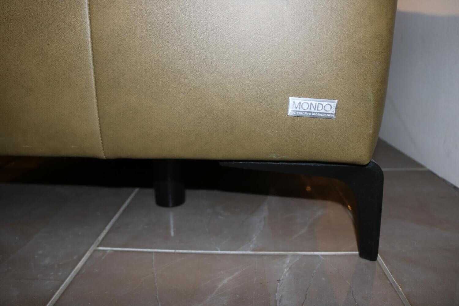 Mondo - Garnitur Marica Leder Longlife Zeder E Grün 2 Sofas - 11