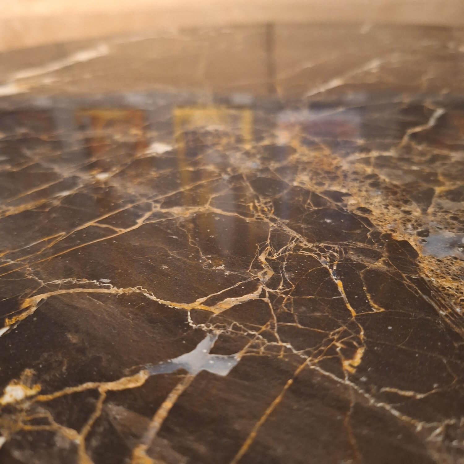 Bert Plantagie - Couchtisch Palazzo Marmor Mink Gestell Fein-Struktur BR100 Kohl - 3