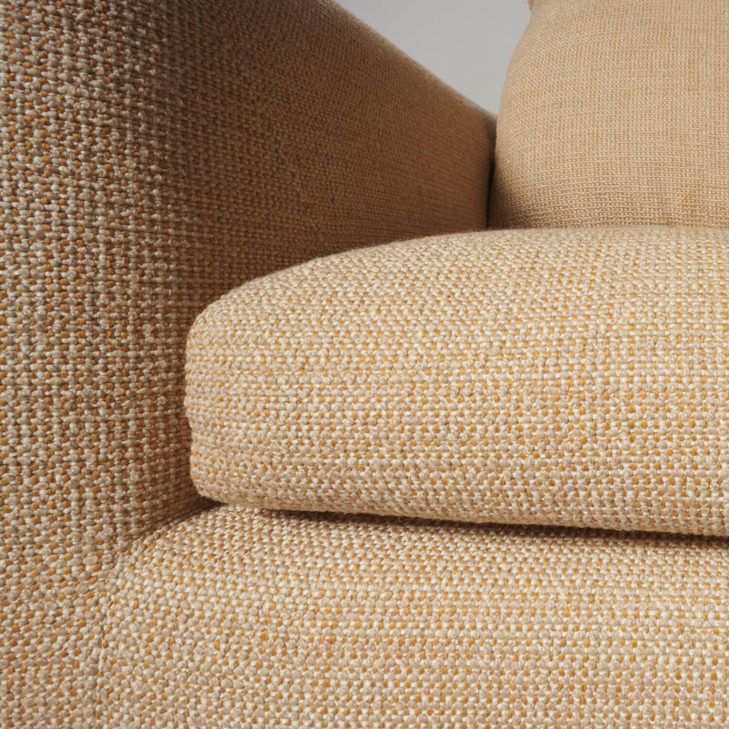 COR - Ecksofa Mell Lounge Stoff 8186 Aprikose Orange Beige Gestell Verchromt Inklusive Kissen - 5