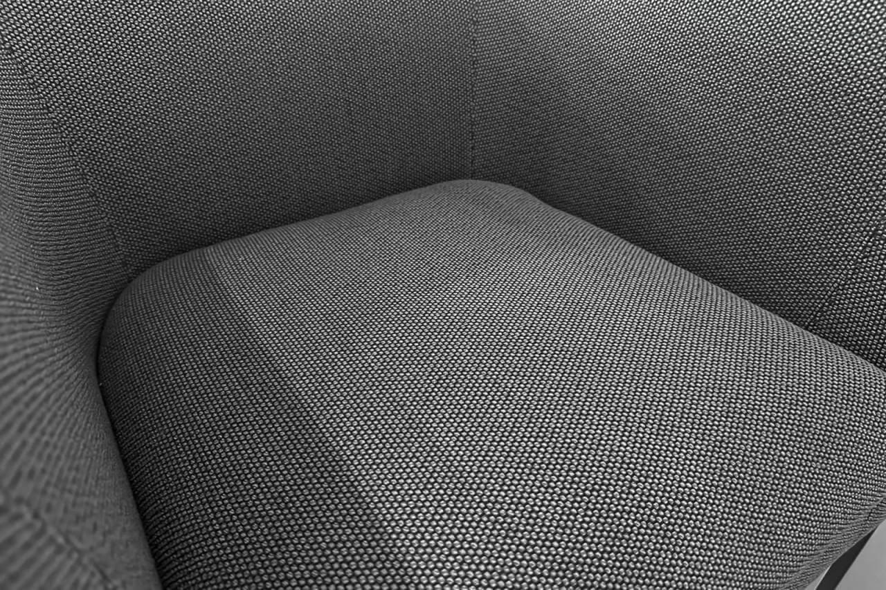 COR - Sessel Mell Lounge Stoff Opera 12026 Grau Gestell Feinstruktur Schwarz Inklusive Kunststoffgleiter - 2