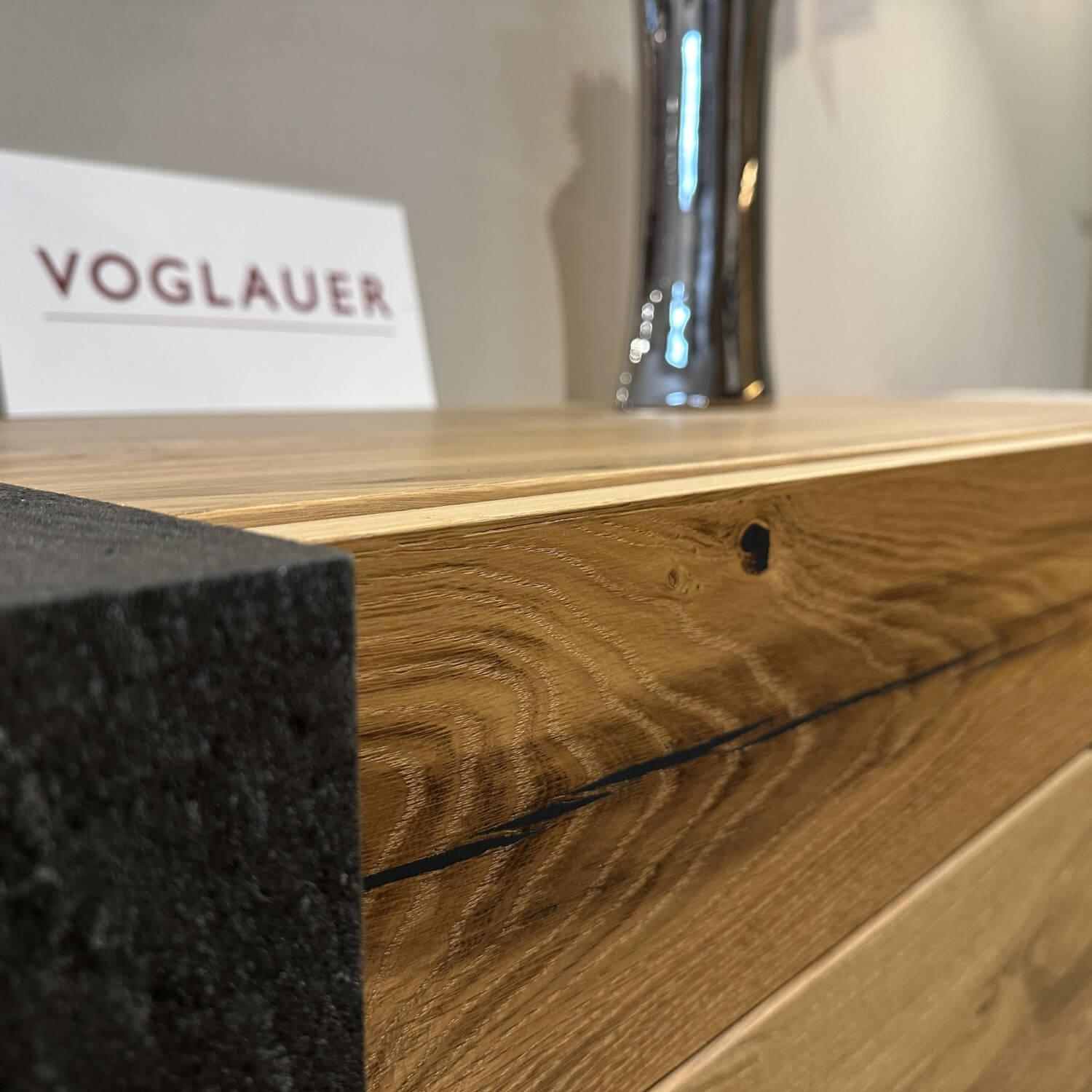 Voglauer - Sideboard V Alpin Eiche Altholz Abdeckplatte Holz Mit Steinkubus - 5