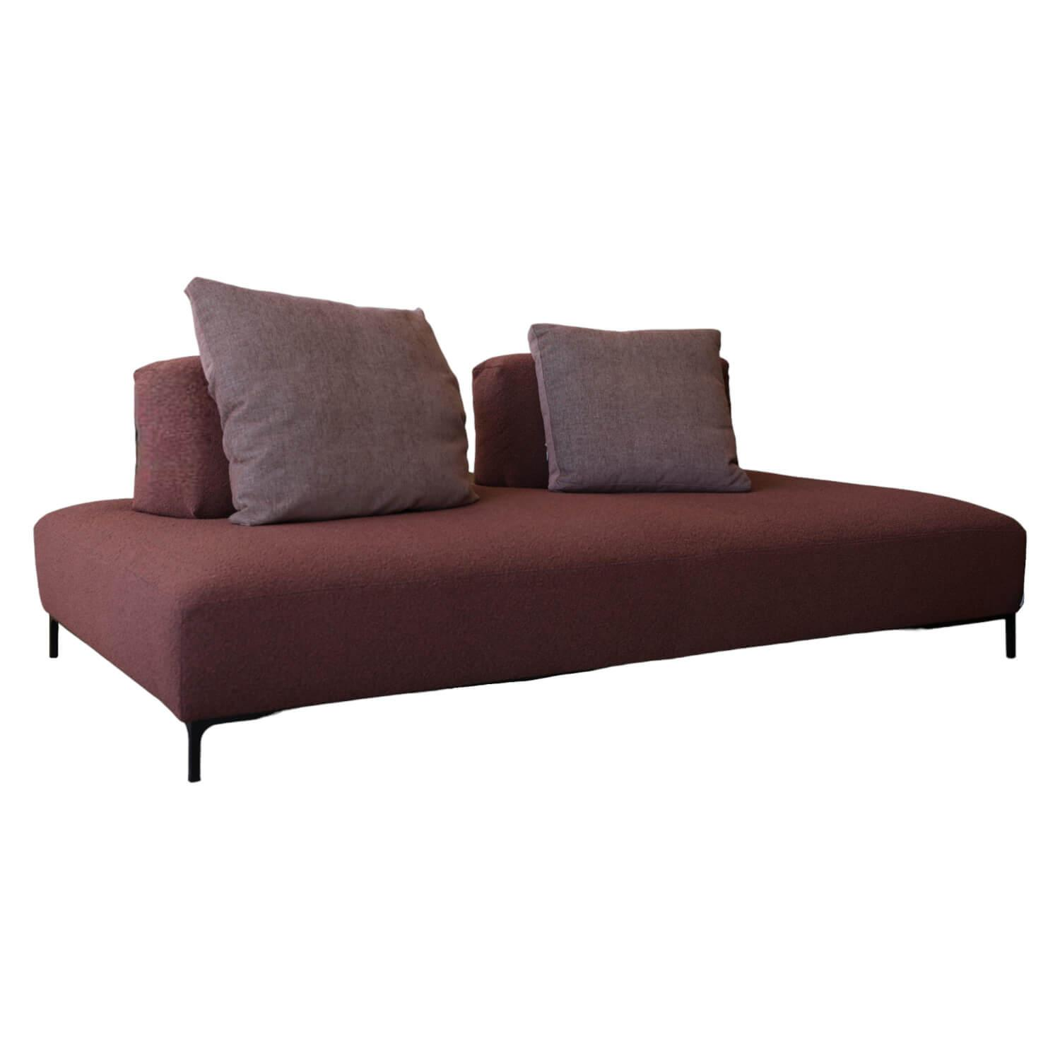 Ditre Italia - Sofa Sanders Air Stoff Kat. P Prinzess 300 Rostrot Gestell Metallrahmen M09 Schwarz - 1