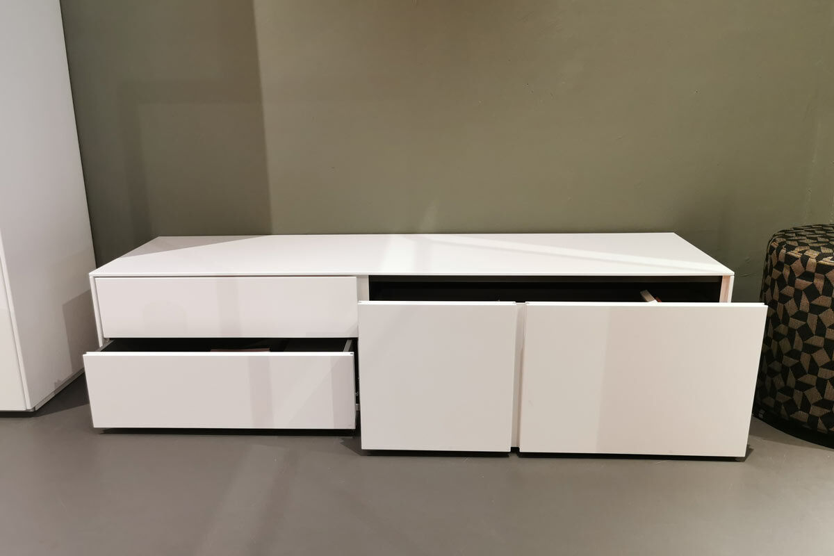 Schönbuch - Bank Stripes MDF Lackiert Schneeweiß - 6