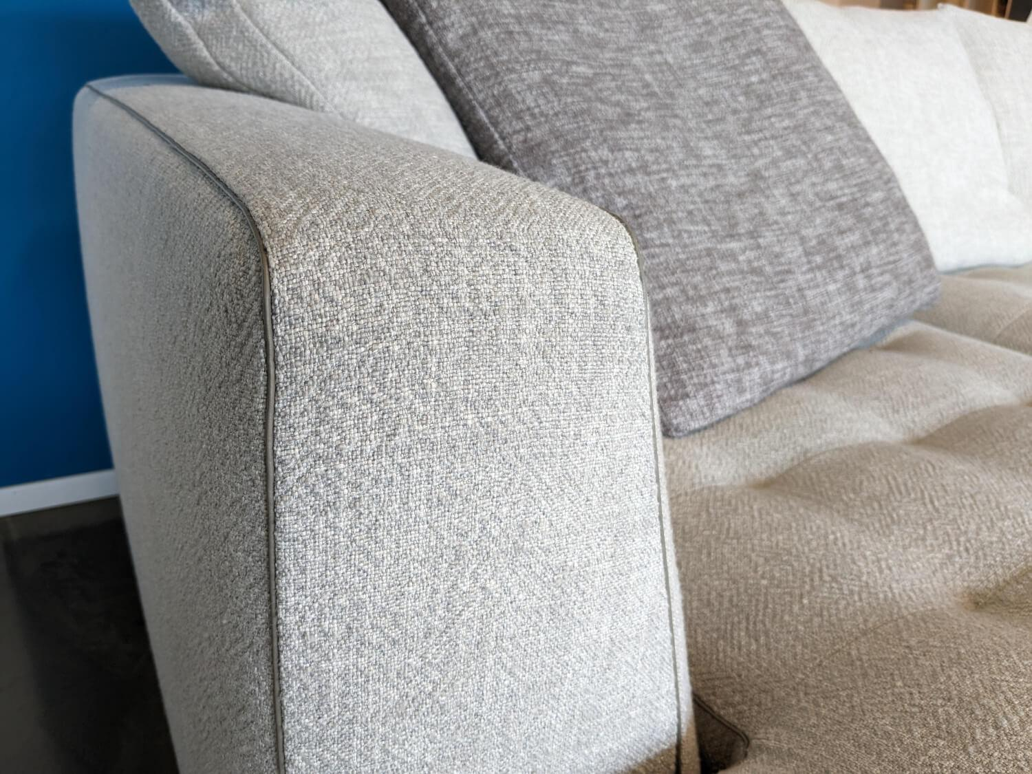 Maxalto - Ecksofa Lucrezia Soft Stoff Solaris 300 Tortora Beige mit 5 Kissen - 15