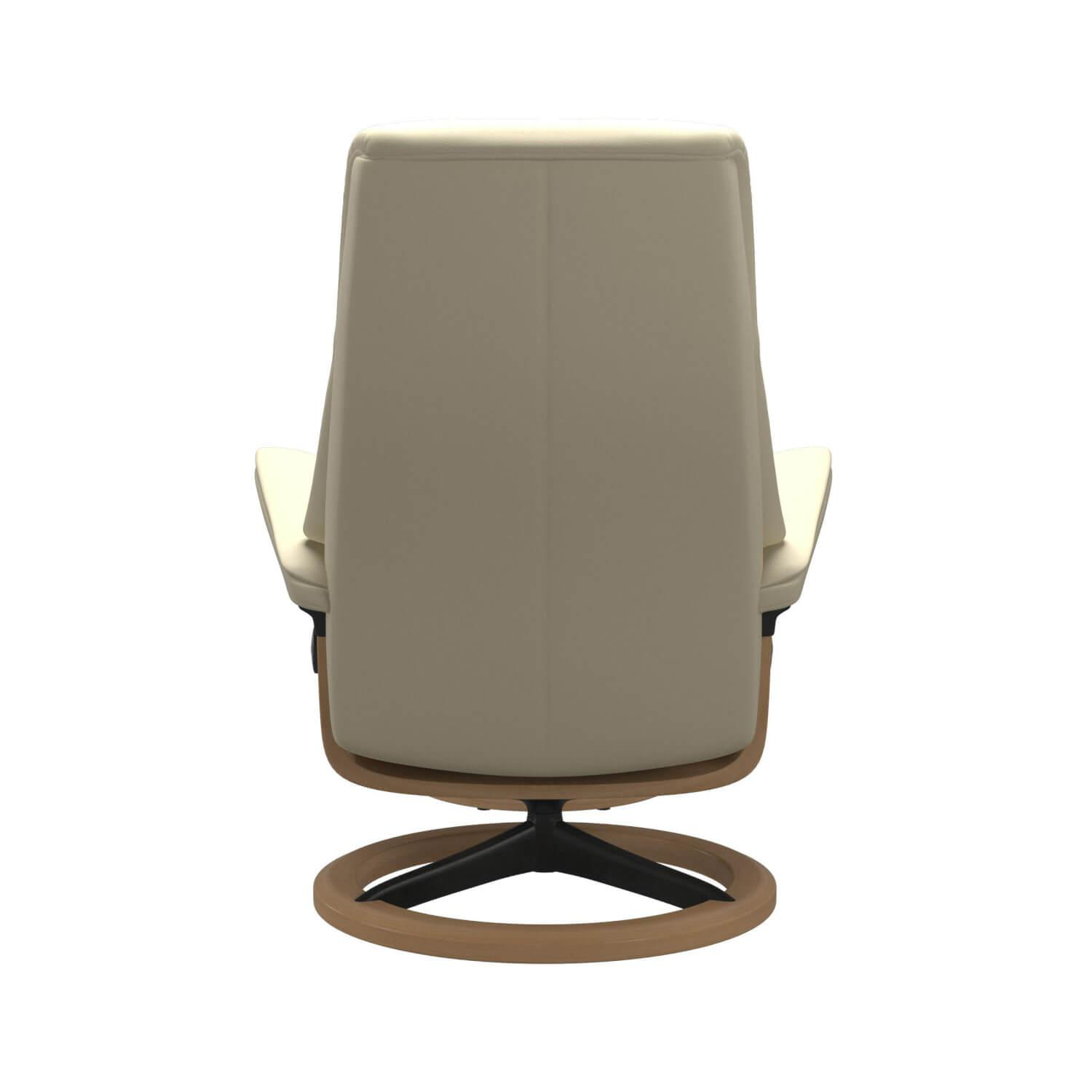 Stressless - Relaxsessel View M Mit Hocker Leder Paloma Vanille Gestell Signature Eiche - 2