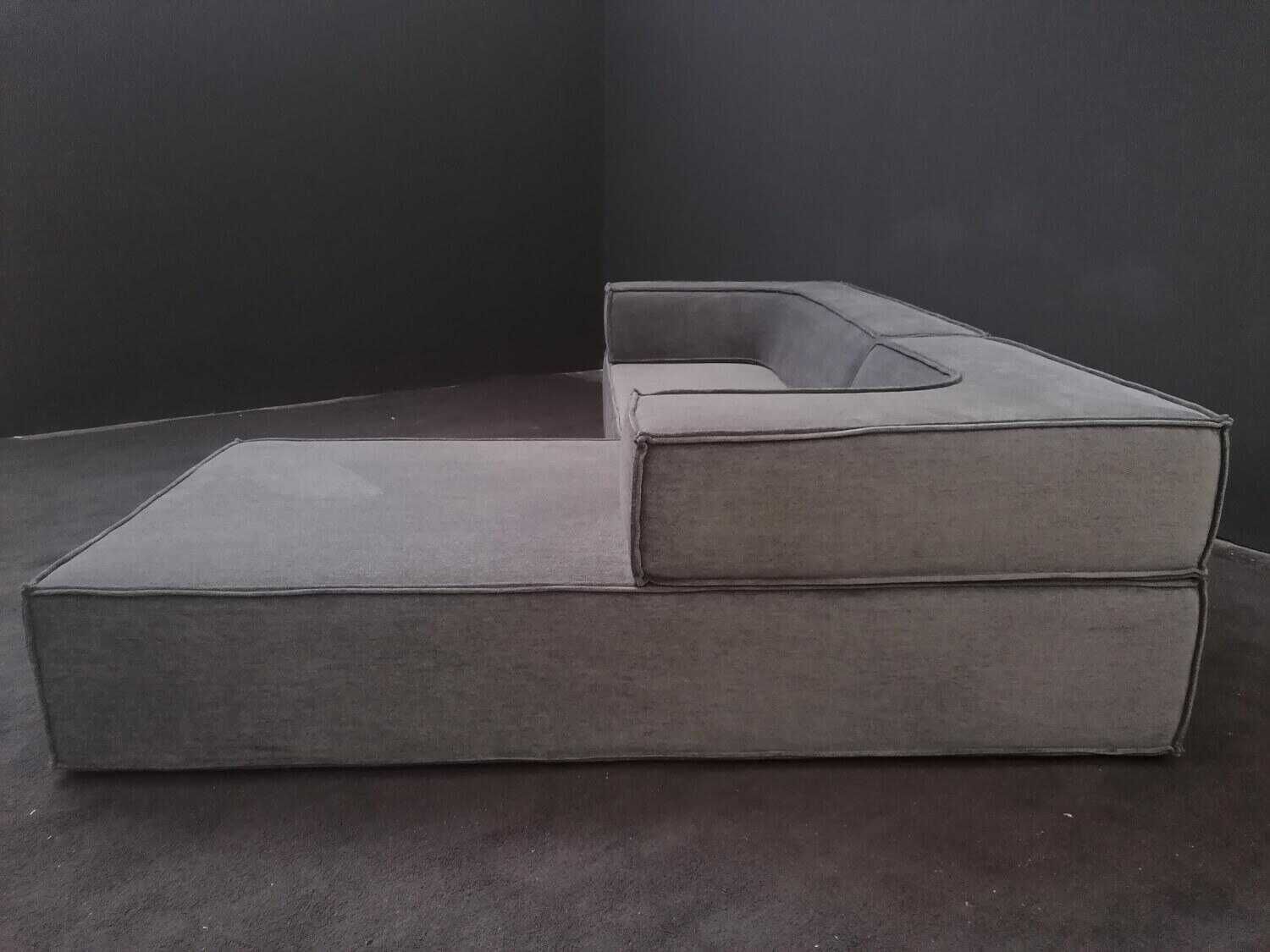 COR - Sofa Trio Vorzugskombination Stoff 80 Dunkelgrau 250x200 - 2