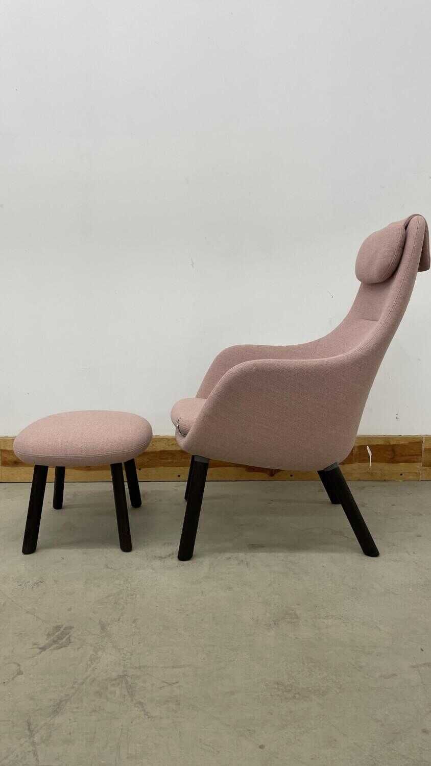 Sessel HAL Lounge Chair Stoff Dumet Zartrose Beige und Ottoman