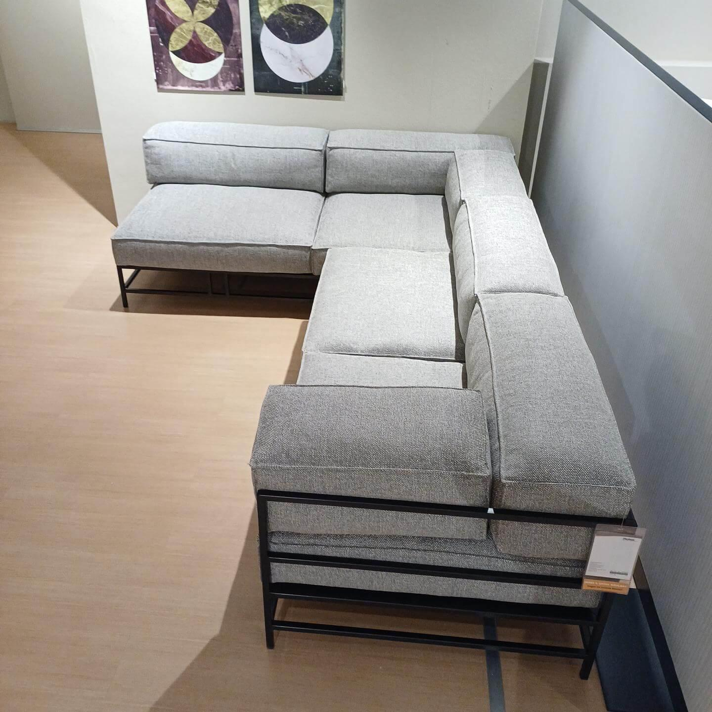 Brühl - Ecksofa Easy Pieces Stoff 24 0090 Grau Gestell Schwarz - 7