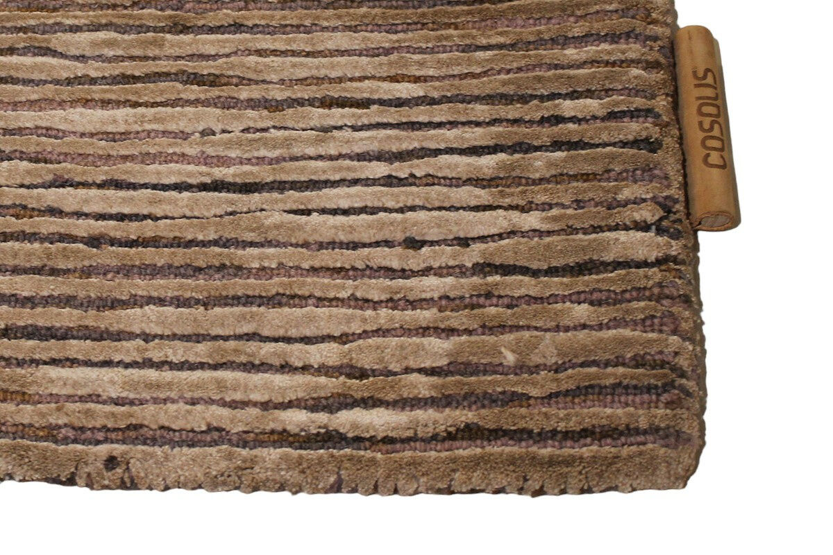 Casalis - Teppich Vlas Lines Handgetuft Beige Braun - 1