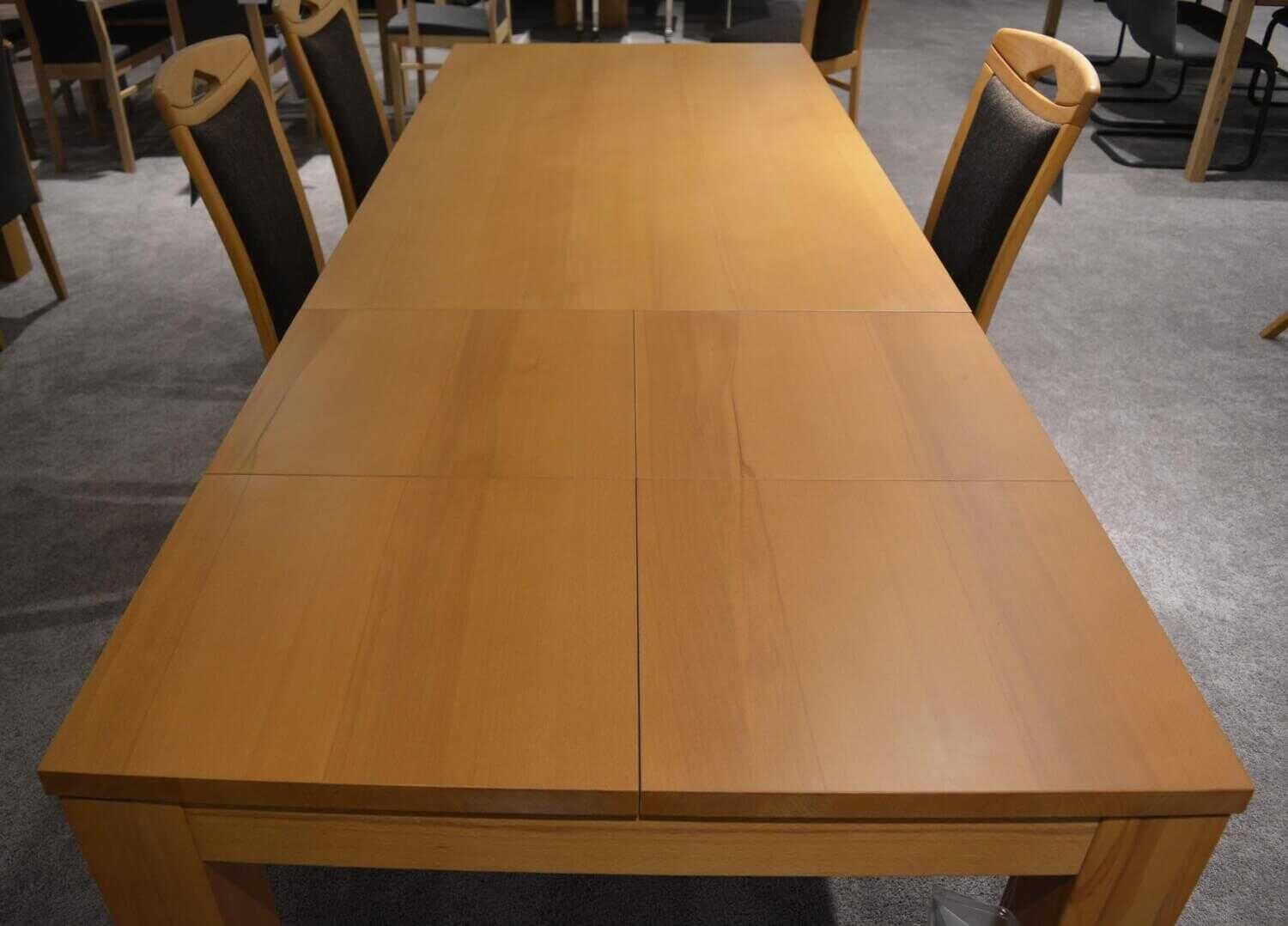 Mondo - Esstischgruppe Perfekta Echtholzfurnier Tisch mit 4 Stühlen Kernbuche Massiv Geölt - 3