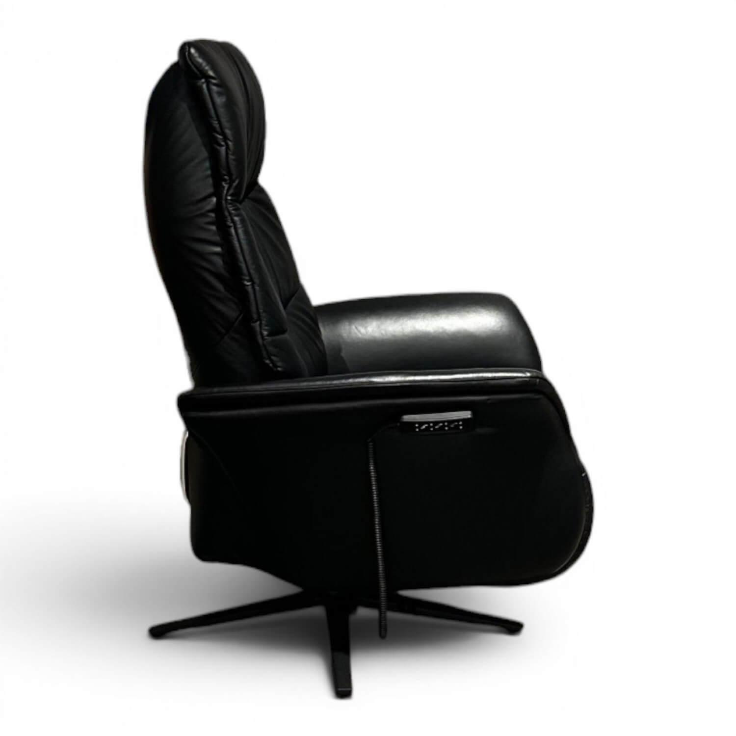 himolla - Sessel 7051 Easy Swing M Leder 24 Longlife Black Schwarz Gestell Metall Schwarz Mit Elektrischer Verstellung - 2
