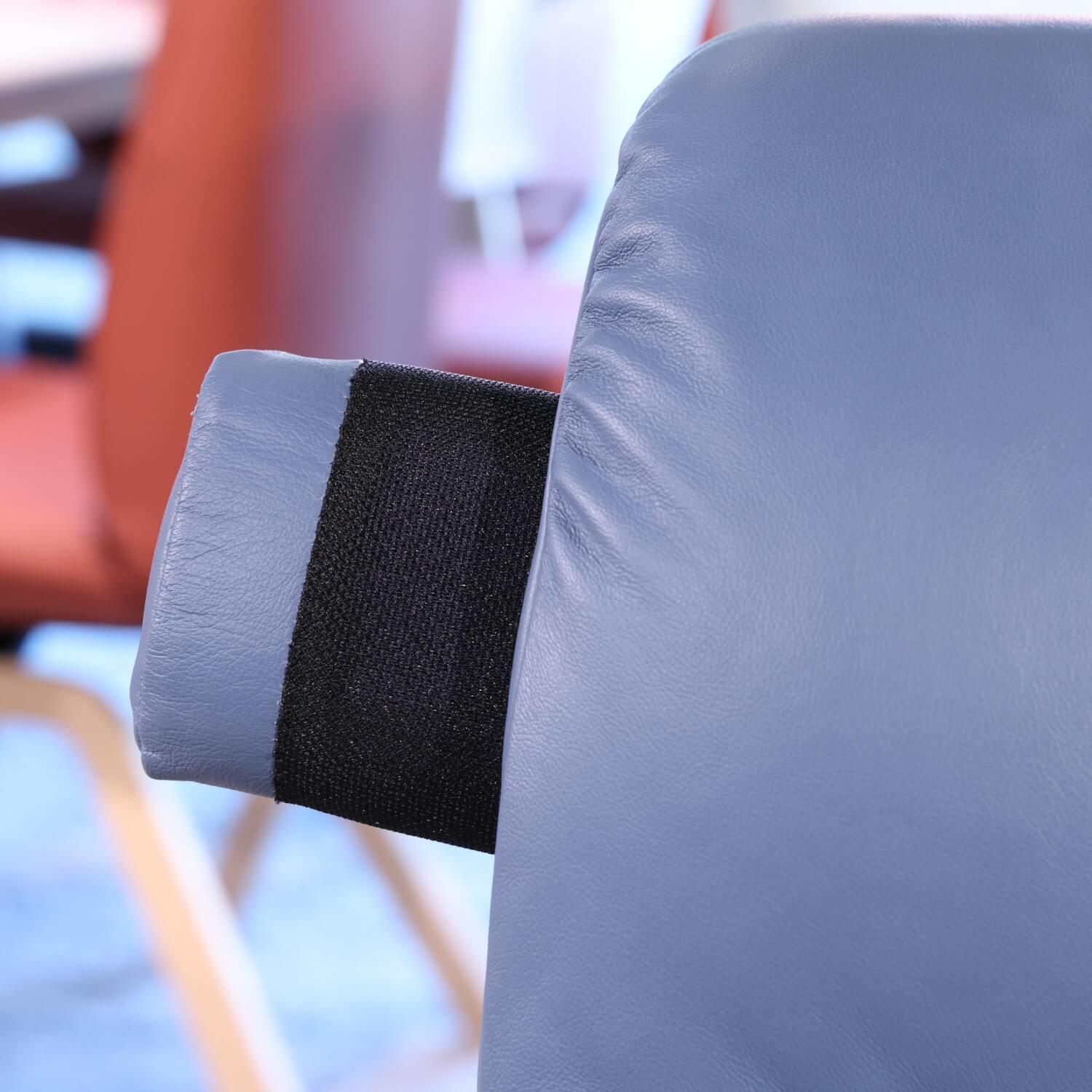 Stressless - Relaxsessel Mit Hocker View S Leder Paloma 094 Sparrow Blue Blau Gestell Signature Holz Whitewash - 6