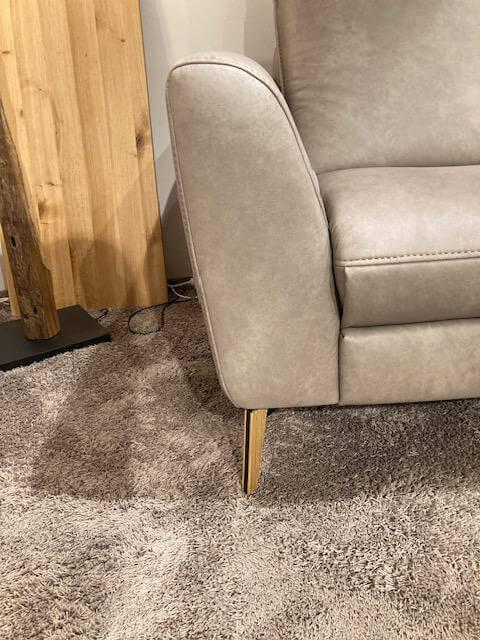 Natura - Ecksofa Tulsa KV Leder Longlife Cloudy Gravel Beige - 8