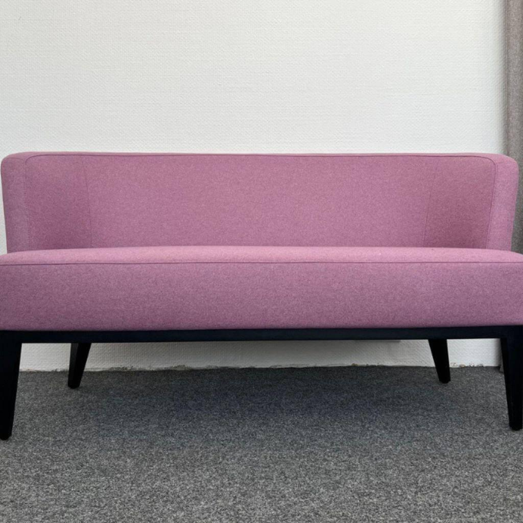 Signet - Sofa Sue Stoff Lana Flieder Violett Untergestell Buche Schwarz Lackiert - 2