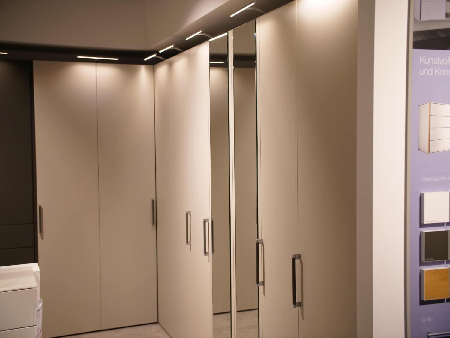 Hülsta - Systemeckschrank Multi Forma II Lack Grau Design T+U Griff U012 Lack Grau - 14