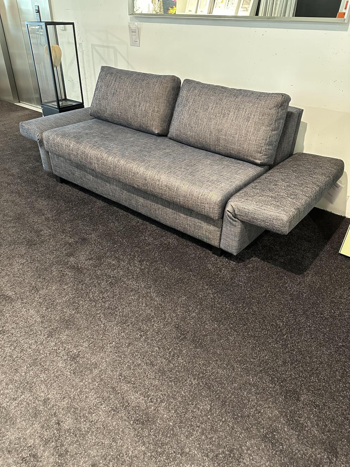 Signet - Schlafsofa Kyoto In Blau mit Klappbaren Seitenteilen - 6