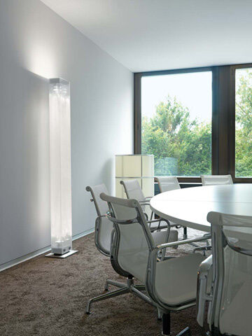 Belux - Stehleuchte Twilight LED Acrylglas Fuß Chromstahl Stufenlos Dimmbar - 2