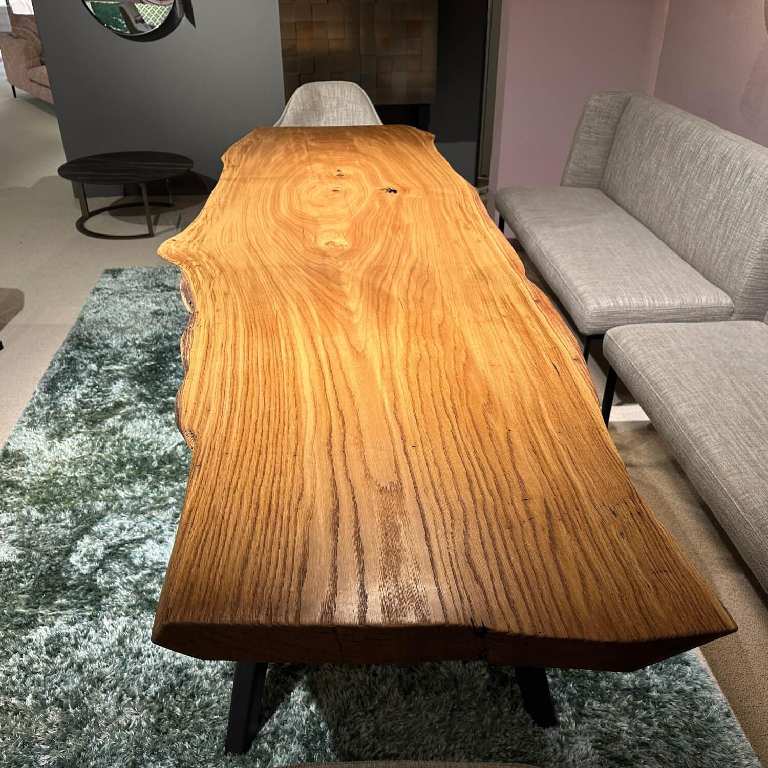 WK Wohnen - Esstisch WK 855 Platte Wildeiche Natur Geölt Gestell Anthrazit Pulverbeschichtet - 2