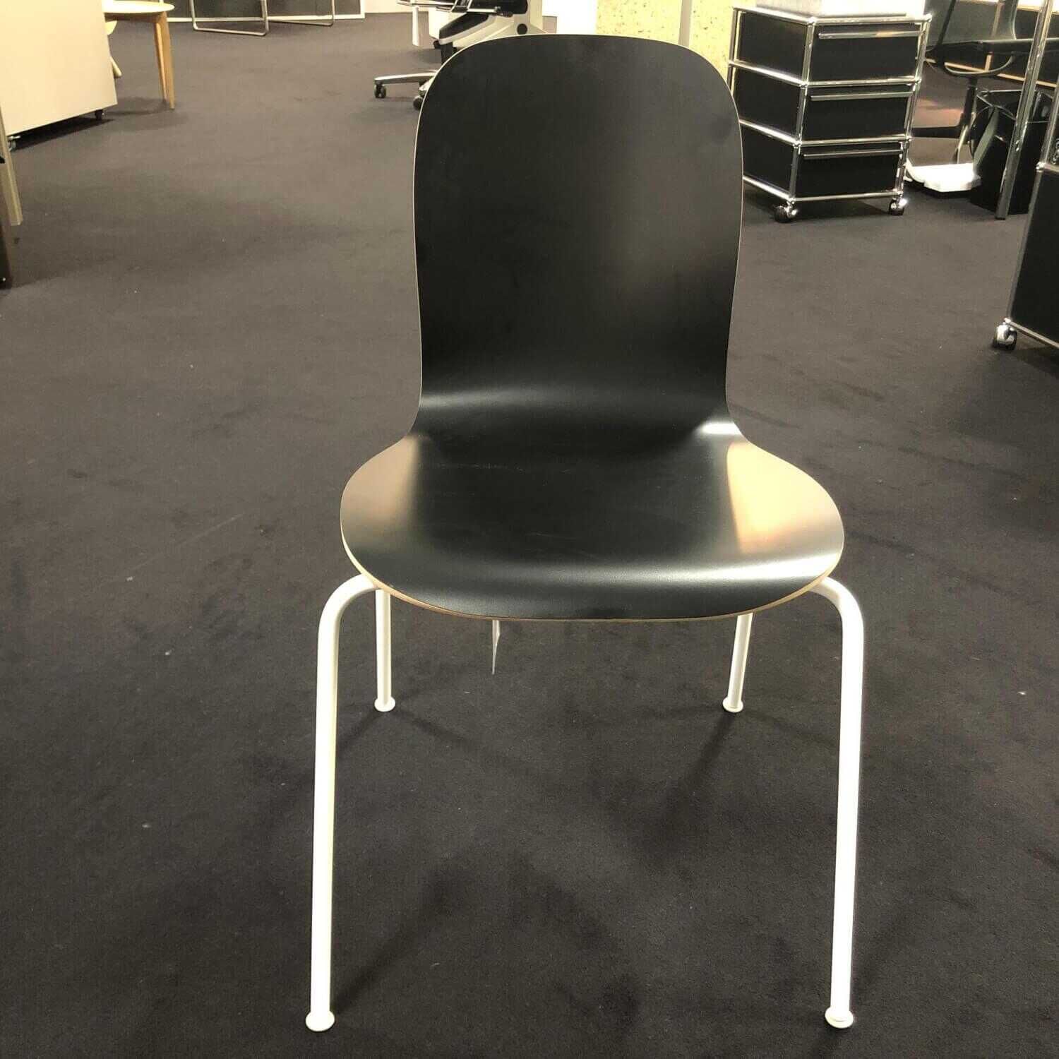 Stuhl Cappellini Lounge Chair Stapelbar Schwarz Weiß