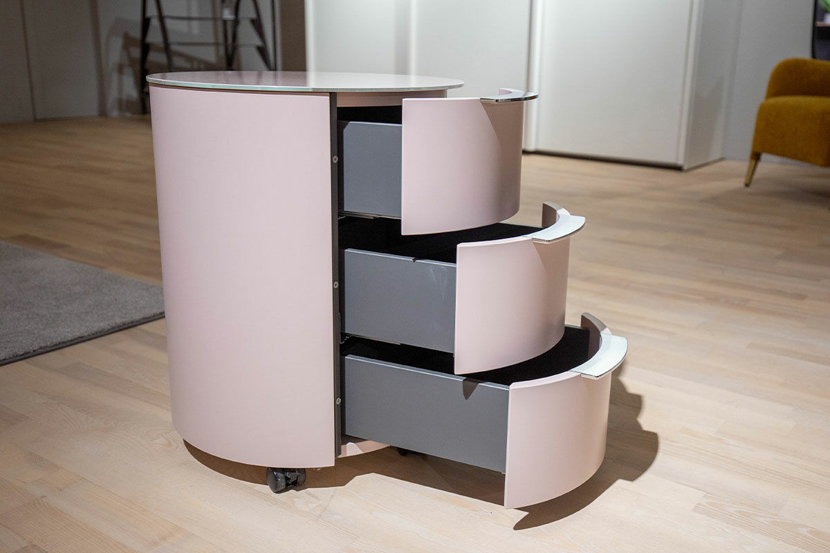 Schönbuch - Rundkommode Conga Altrosa Lack - 4