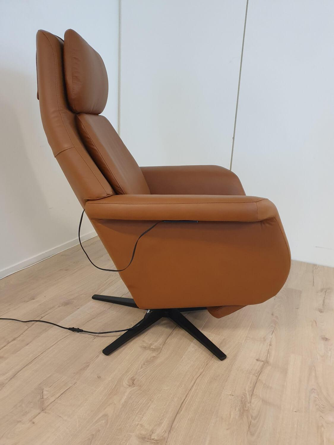 Stressless - Sessel Sam Power Leder Paloma Copper Braun Gestell Sirius Metall Schwarz Matt Mit Elektrischer Verstellung - 4