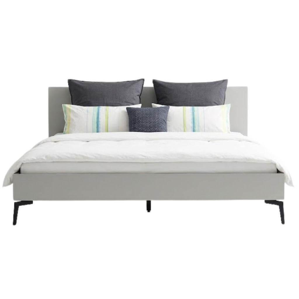 Möller Design - Bett Smart Lack 268 Steingrau Füße Schwarz - 1