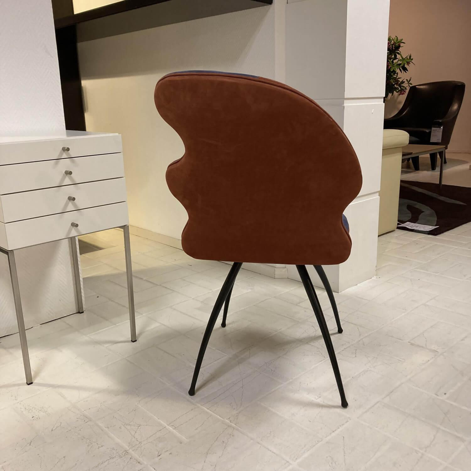 Leolux - Chair Antipode 2 Combi 1 Clemens Briels nubuck leather coral red - 3