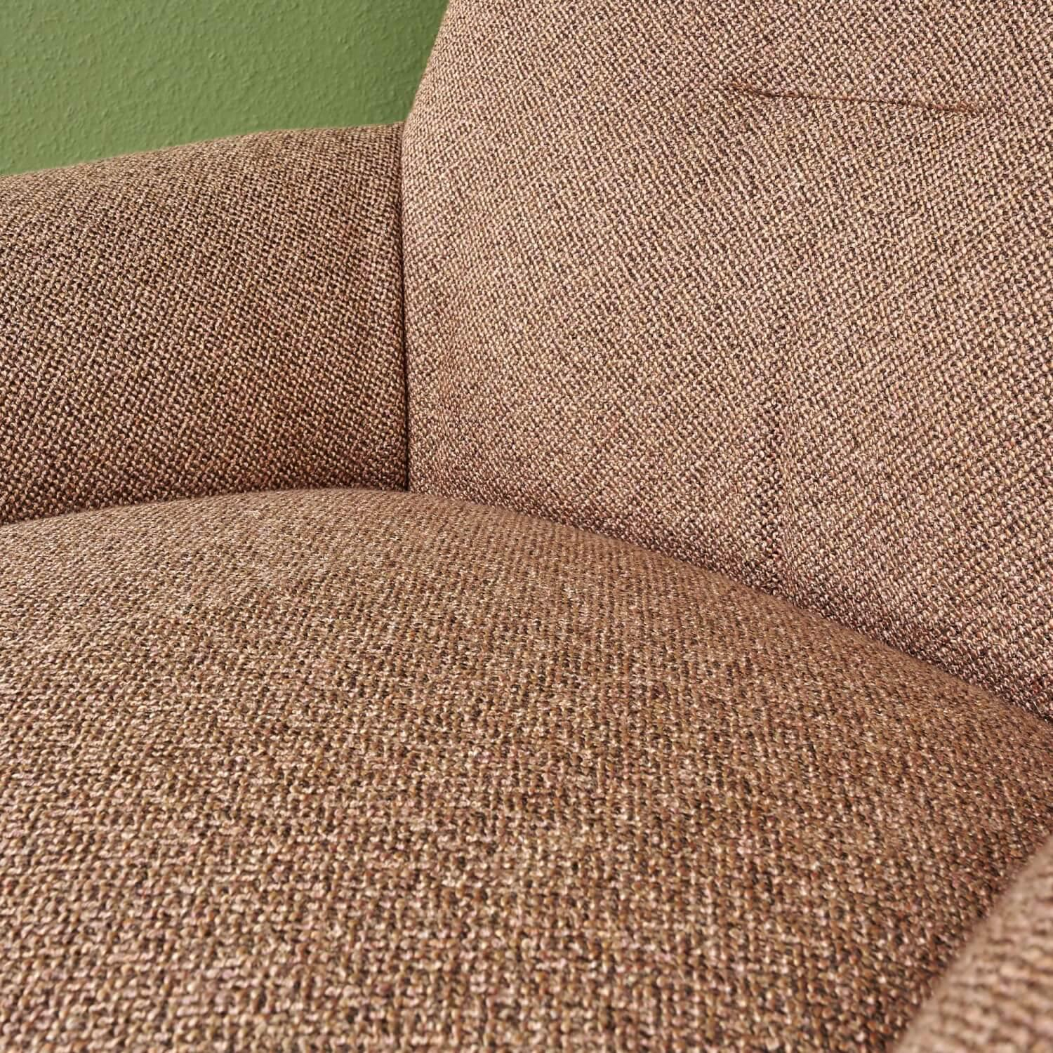 Bielefelder Werkstätten - Sessel Daron Niedrig Stoff Bonsai Reboot CH 2955 068 Braun Rot Kreuzfuß Schwarz Matt Mit Hocker - 6